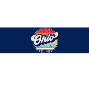 Retro Ohio Home State Oh Cool 70s Style Sunset Bumper Sticker