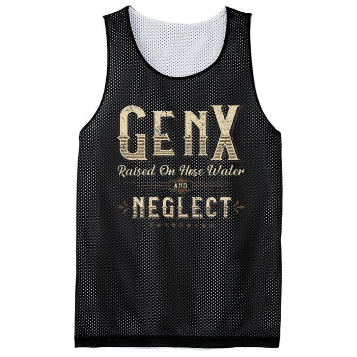 Raised On Hose Water And Neglect Vintage Gen X Mesh Reversible Basketball Jersey Tank