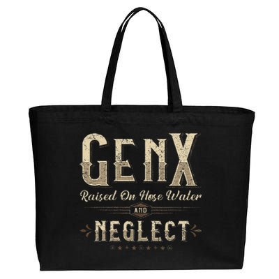 Raised On Hose Water And Neglect Vintage Gen X Cotton Canvas Jumbo Tote