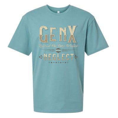 Raised On Hose Water And Neglect Vintage Gen X Sueded Cloud Jersey T-Shirt