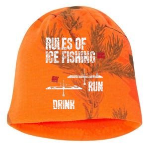 Rules Of Ice Fishing Ice Fisher Fisherman Kati - Camo Knit Beanie