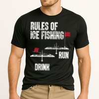Rules Of Ice Fishing - Ice Fisher Fisherman Fishing Cooling Performance Crew T-Shirt