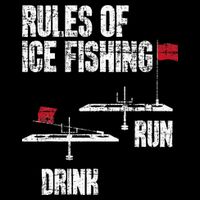 Rules Of Ice Fishing - Ice Fisher Fisherman Fishing Cooling Performance Crew T-Shirt