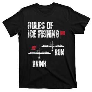 Rules Of Ice Fishing - Ice Fisher Fisherman Fishing T-Shirt