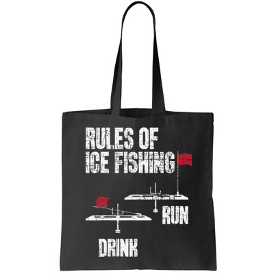Rules Of Ice Fishing - Ice Fisher Fisherman Fishing Bag