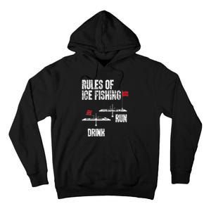 Rules Of Ice Fishing - Ice Fisher Fisherman Fishing Tall Hoodie