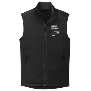 Rules Of Ice Fishing - Ice Fisher Fisherman Fishing Collective Smooth Fleece Vest