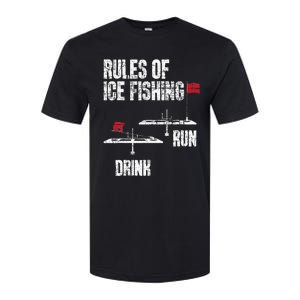 Rules Of Ice Fishing - Ice Fisher Fisherman Fishing Softstyle CVC T-Shirt