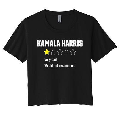 Review Of Kamala Very Bad 1 Star Women's Crop Top Tee