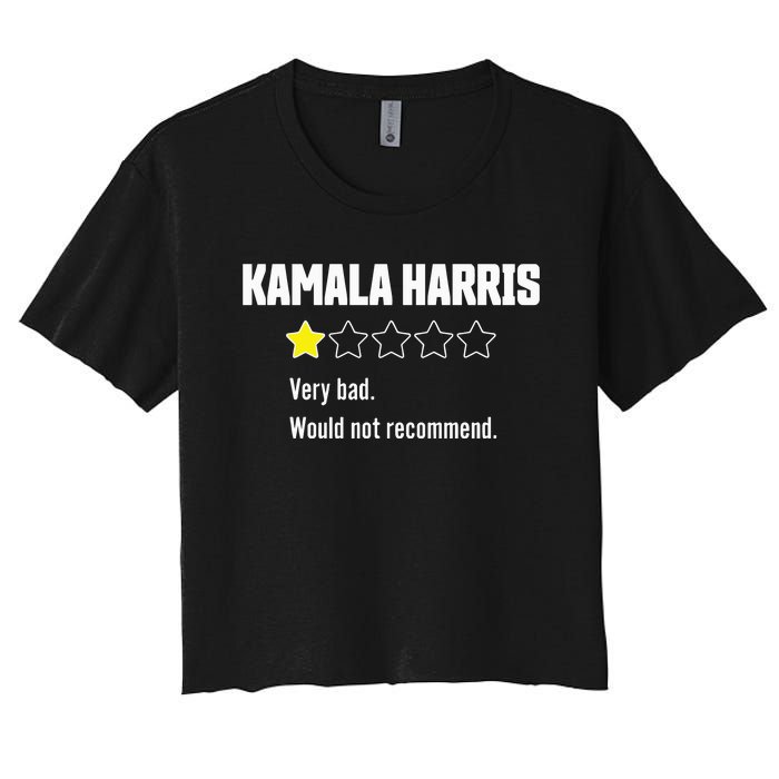 Review Of Kamala Very Bad 1 Star Women's Crop Top Tee