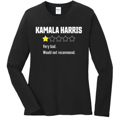 Review Of Kamala Very Bad 1 Star Ladies Long Sleeve Shirt