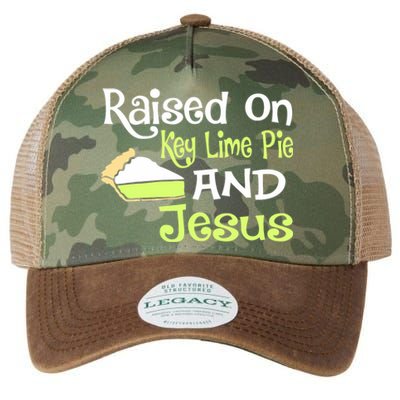 Raised On Key Lime Pie And Jesus Christian Legacy Tie Dye Trucker Hat