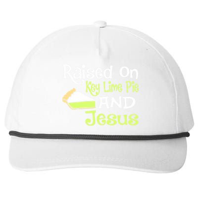 Raised On Key Lime Pie And Jesus Christian Snapback Five-Panel Rope Hat