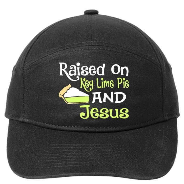 Raised On Key Lime Pie And Jesus Christian 7-Panel Snapback Hat