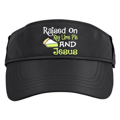 Raised On Key Lime Pie And Jesus Christian Adult Drive Performance Visor