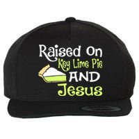 Raised On Key Lime Pie And Jesus Christian Wool Snapback Cap