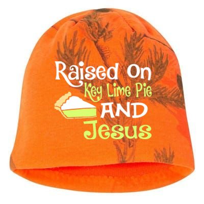 Raised On Key Lime Pie And Jesus Christian Kati - Camo Knit Beanie