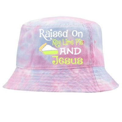 Raised On Key Lime Pie And Jesus Christian Tie-Dyed Bucket Hat