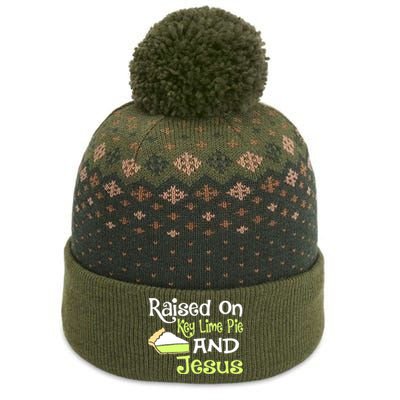 Raised On Key Lime Pie And Jesus Christian The Baniff Cuffed Pom Beanie