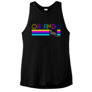 Retro Orlando Logo Ladies PosiCharge Tri-Blend Wicking Tank