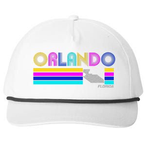 Retro Orlando Logo Snapback Five-Panel Rope Hat