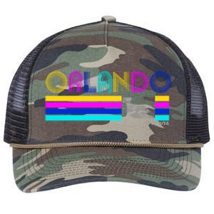 Retro Orlando Logo Retro Rope Trucker Hat Cap