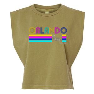 Retro Orlando Logo Garment-Dyed Women's Muscle Tee