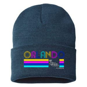 Retro Orlando Logo Sustainable Knit Beanie