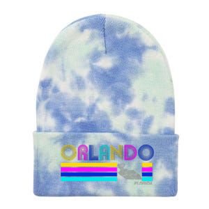 Retro Orlando Logo Tie Dye 12in Knit Beanie