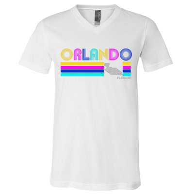 Retro Orlando Logo V-Neck T-Shirt
