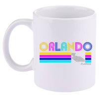 Retro Orlando Logo 11oz C Handle Ceramic Mug