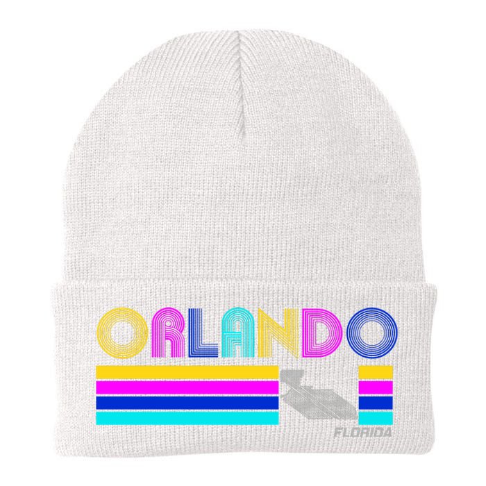 Retro Orlando Logo Knit Cap Winter Beanie