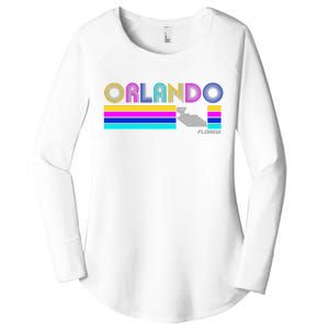 Retro Orlando Logo Women's Perfect Tri Tunic Long Sleeve Shirt