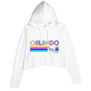 Retro Orlando Logo Crop Fleece Hoodie