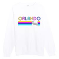 Retro Orlando Logo Premium Crewneck Sweatshirt