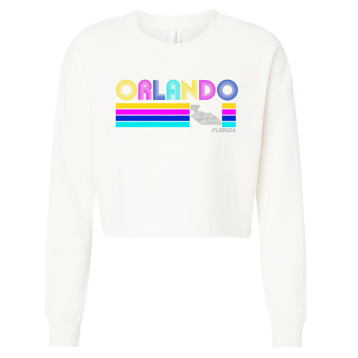 Retro Orlando Logo Cropped Pullover Crew