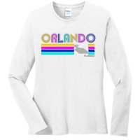 Retro Orlando Logo Ladies Long Sleeve Shirt