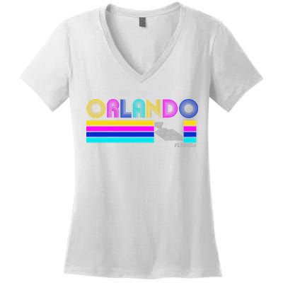 Retro Orlando Logo Women's V-Neck T-Shirt