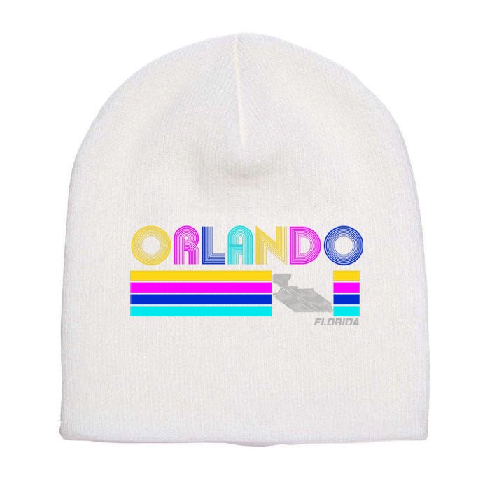 Retro Orlando Logo Short Acrylic Beanie