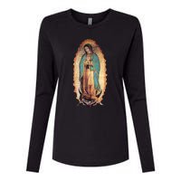 Real Our Lady Of Guadalupe Virgin Mary Catholic Womens Cotton Relaxed Long Sleeve T-Shirt