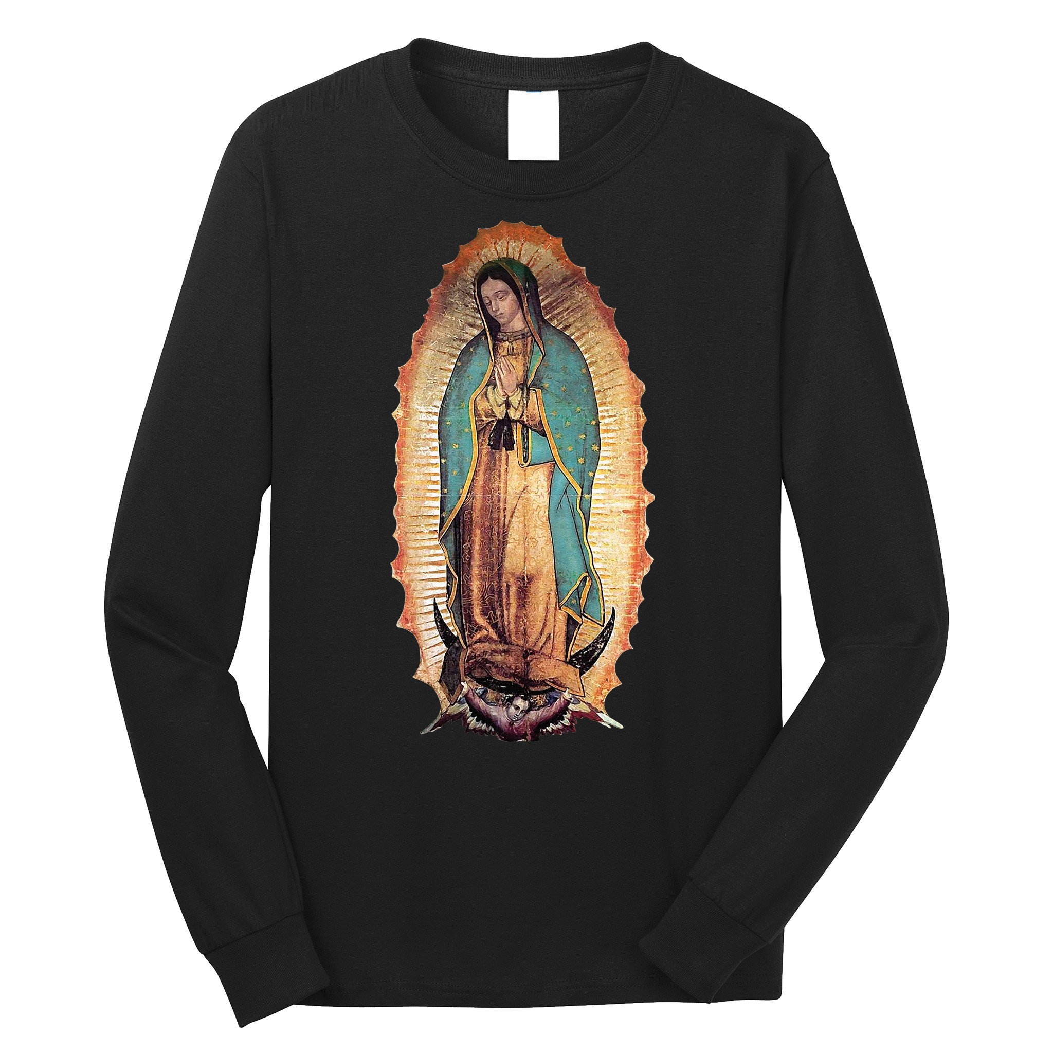 Real Our Lady Of Guadalupe Virgin Mary Catholic Long Sleeve Shirt