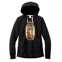 Real Our Lady Of Guadalupe Virgin Mary Catholic Women's Fleece Hoodie