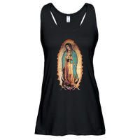 Real Our Lady Of Guadalupe Virgin Mary Catholic Ladies Essential Flowy Tank