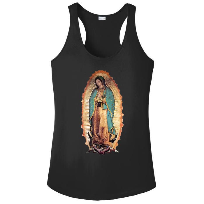 Real Our Lady Of Guadalupe Virgin Mary Catholic Ladies PosiCharge Competitor Racerback Tank