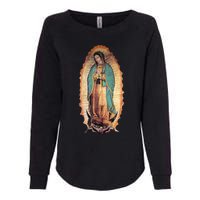 Real Our Lady Of Guadalupe Virgin Mary Catholic Womens California Wash Sweatshirt