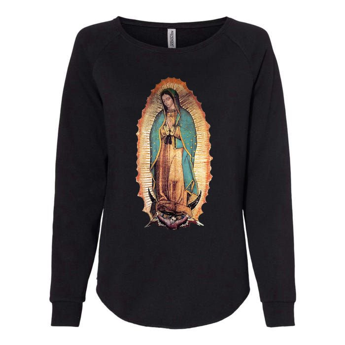 Real Our Lady Of Guadalupe Virgin Mary Catholic Womens California Wash Sweatshirt