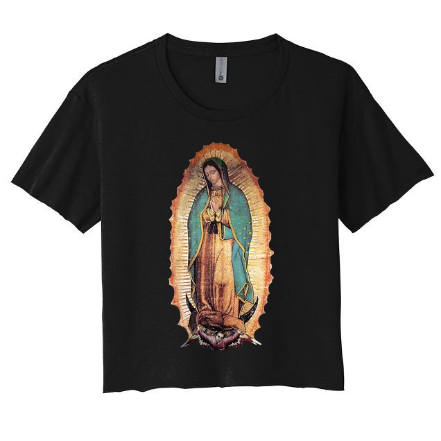 Real Our Lady Of Guadalupe Virgin Mary Catholic Crop Top
