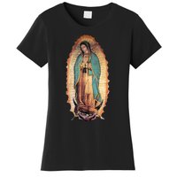 Real Our Lady Of Guadalupe Virgin Mary Catholic Women's T-Shirt