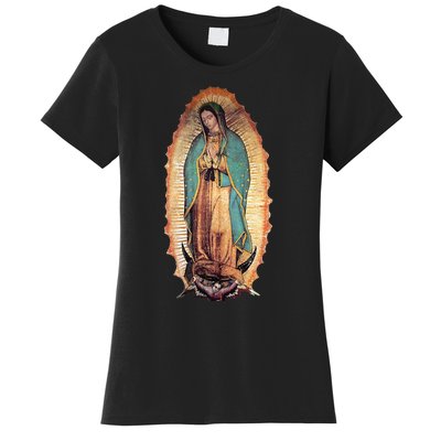 Real Our Lady Of Guadalupe Virgin Mary Catholic Women's T-Shirt