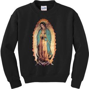 Real Our Lady Of Guadalupe Virgin Mary Catholic Kids Sweatshirt